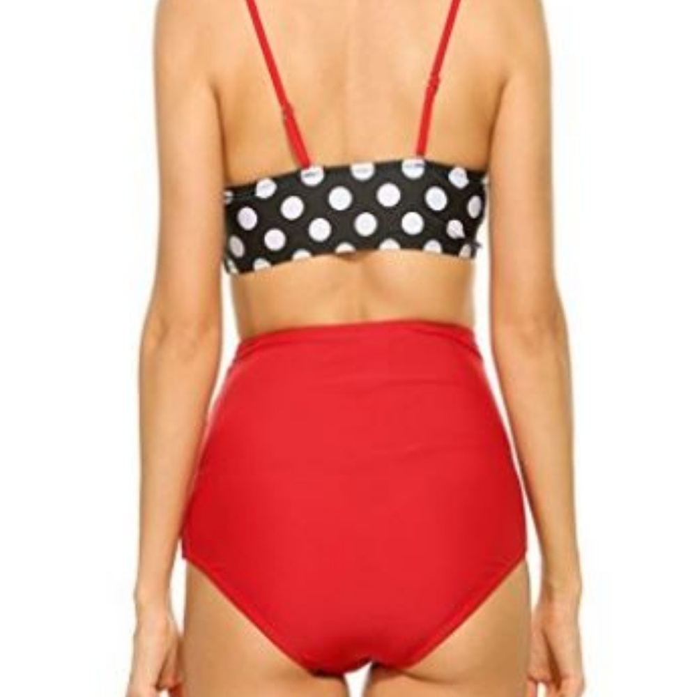 Polka dot vintage inspired bikini - Picture 3 of 6